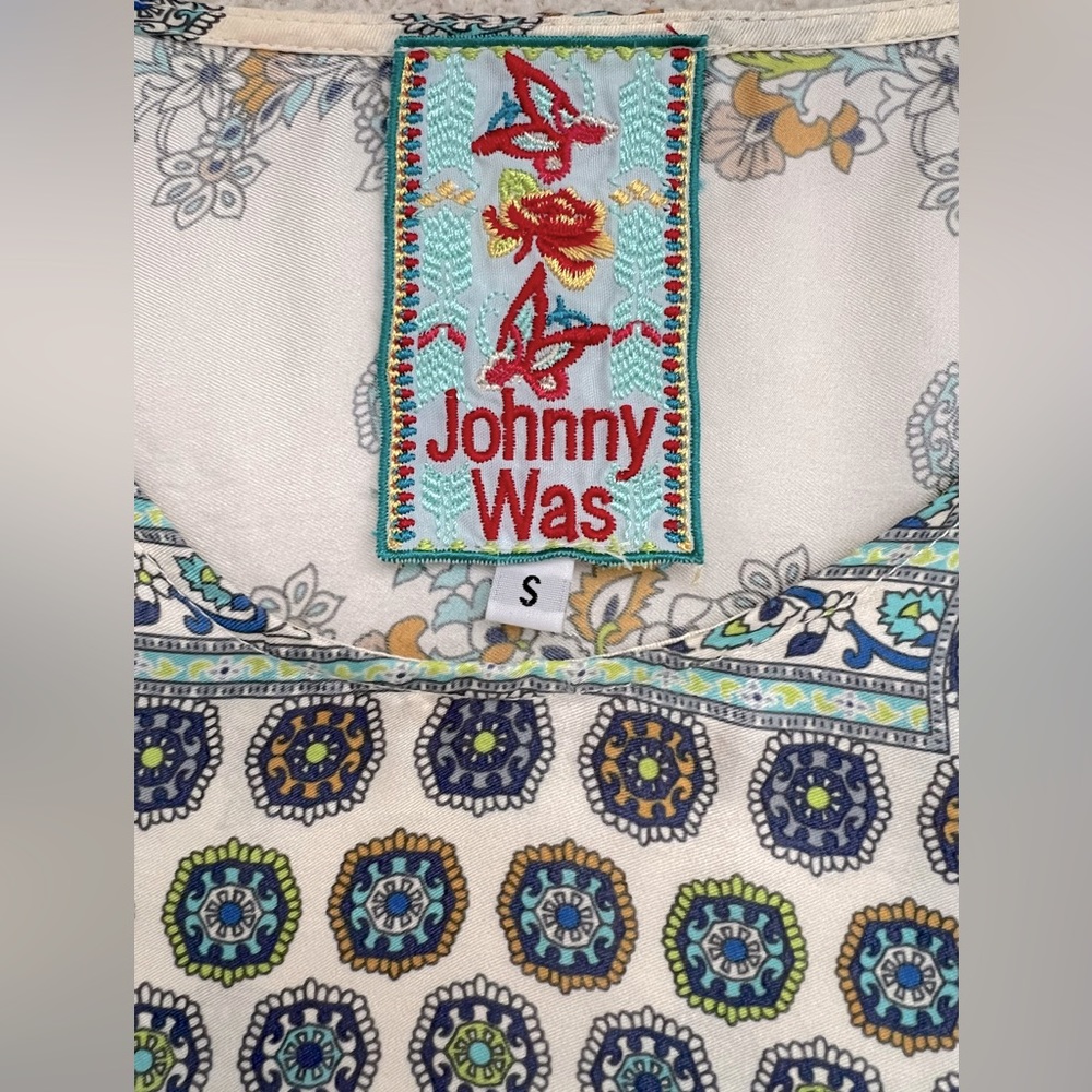 Johnny Was Multicolor Patterned Top - NWT